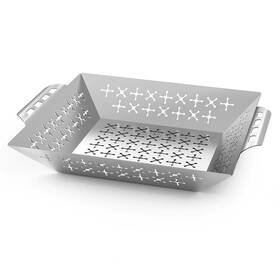 Sk-qd0223-ss1 Skyflame Stainless Steel Grill Baskets For Outdoor Thick Meat/steak/shrimp/chop/vegetable