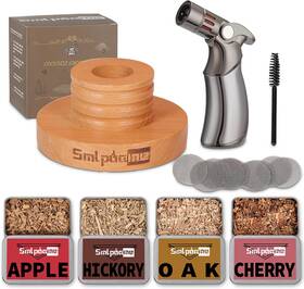 Smlpuame 445040559577 Cocktail Smoker Kit With Torch Old Fashioned For Bourbon Whiskey Dri