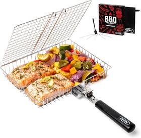 Ea-g5jb-v5tc Smoke & Grill Shizzo Basket Set Barbecue Bbq Grilling Stainless Steel Folding Portable