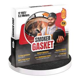 Smoker Chef 731551988119 Gasket 0.6 Wide 0.2 Thick High Temp Seal Grill 17 Ft Lo