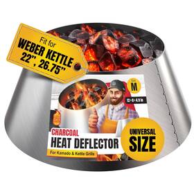 Schdmed-2 Smoker Chef Stainless Steel Bbq Whirlpool For Weber Kettle 22 26.75-12 Inches Base - 8