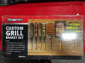 Ssx23p111 Snap-on Tools Bbq Custom Grill Basket Set Gift New