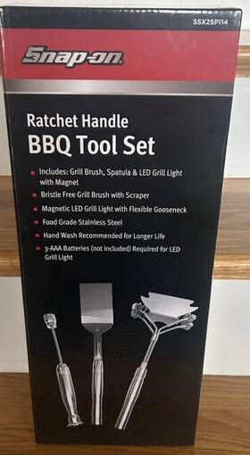Ssx25p114 Snap-on Stainless Steel Grill Brush Spatula Led Light Set