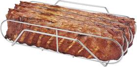 Soligt36 Soligt 432285454230 Extra Long Stainless Steel Rib Rack For Smoking And Grilling Holds Up To 3 F