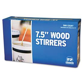 Rppr825ct Solo Wood Coffee Stirrers 7 1/2 Inch Long Woodgrain 500 Stirrers/box 10 Boxes/carton