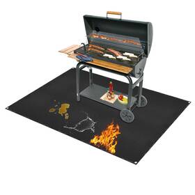 Songc-skd60-48 Songc Under Grill Mat For Outdoor Grilling 60 X 48 Inches Double-sided Fireproof W