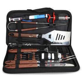 Spartasake 197644472758 24 Pc. Bbq Grill Tools Stainless Steel Utensils For Smoker And Bla