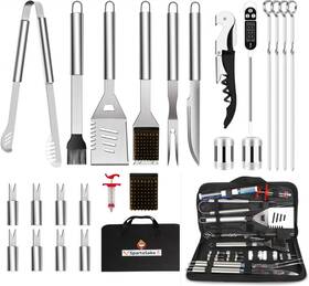 Spartasake 445016127113 Bbq Grilling Accessories - Stainless Steel Barbecue Grill Tools Kit