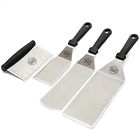Spatkset1 Grillers Choice Stainless Steel Metal Spatula Set Flat 663701266009