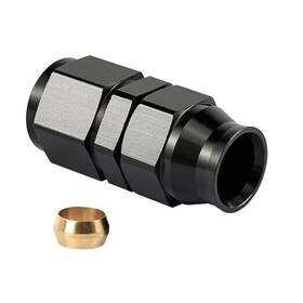 Ev01822s1bk Speedwow Tuning 6an Female Flare To 3/8 Inch Compression Hardline Fitting Aluminum Black