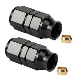 Ev01822s2bk-2 Speedwow Tuning 6an Female Flare To 5/16 Inch Compression Hardline Fitting Aluminum