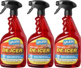 Splash 073926346323 Red Hot De-icer Windshield Trigger Spray 32 Ounces Pack Of 3