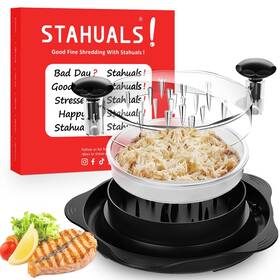 Stahuals 658738175936 4th Generation Chicken Shredder Tool Twist Large 11 Inch Visible Meat Shredde