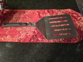 Stainless 011817198866 Giant Oversized Folding Spatula Big Grilling Adventures And 10 Inch Pizza