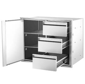 19.5d Stainless Steel Outdoor Kitchen Drawers Combo Island And Cooking