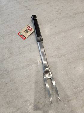 Xg18-107-001-03 Stainless Expert Grill Extra Long -stainless Steel 2 Prong Bbq Fork Ergonomic- New