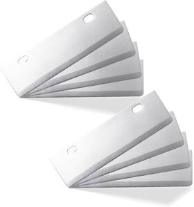 Standwme 744759547972 Grill Scraper Blades Replacement - 8 Pack Of Stainless Steel For Griddle