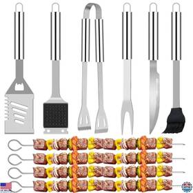 B0dlp62zdv Stanley 11pcs Heavy Duty Bbq Grill Tools Set With Carrying Bag - Perfect For Camping