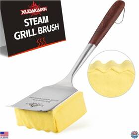 B0f21gp72v Stanley Bristle-free Grill Brush With Rosewood Handle And Replaceable Cleaning Head