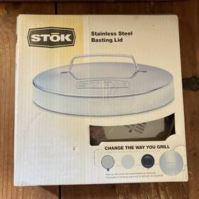 Stok 033287156665 Stainless Steel Basting Lid 12.5 Inch Diameter New Open Box