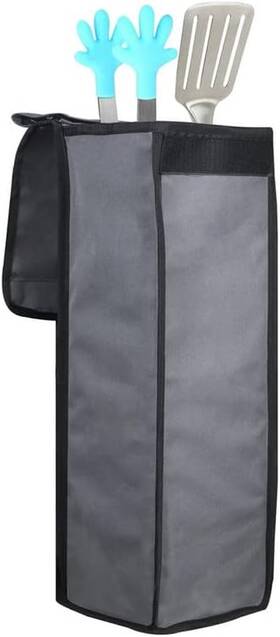 Store 445041398304 Grill Utensil Accessory Storage Bag Grey Waterproof Bbq Tool Bags
