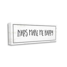 Stupell Industries 049182386519 Naps Make Me Happy Phrase Distressed Plank Pattern Designed By Jennifer Pugh