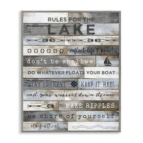 Stupell Industries 196216159448 Advice From The Lake List Rustic Plank Pattern Designed By Natalie Carpentie