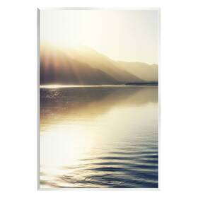 Stupell Industries 197081257611 Quiet Mountain Lake Water Ripples Sunrise Rays Wood Wall Art Design By Savan