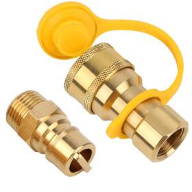 Us-sx-m-bwksljspq-2p Sumalon 1/2 Inch Natural Gas Quick Connect Fittings Kit Solid Brass Propane Hose D