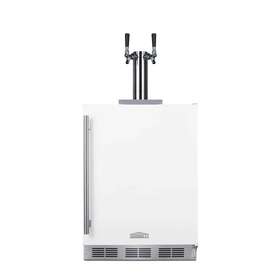 Sbc58whbiadacftwin Summit Appliances 24-inch Ada Compliant Outdoor Rated Double Tap Cold Brew Coffee