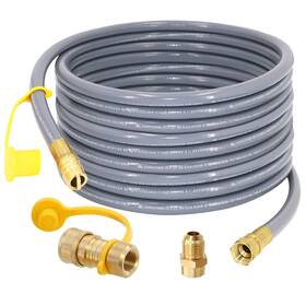 Sumnew 784140841876 36 Feet 1/2-inch Natural Gas Hose With Quick Connect Fitting For Bbq Grill