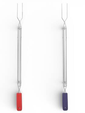 80783581 Sun Squad Extension Bar-b-q Forks 2-pack New For Grilling Outdoor Cooking 21.5 Inch Length