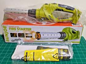 24v-bbq-ct Sunjoe 842470126060 Cordless Fire Starter 24v Ion Max New In Open Box Tool Only