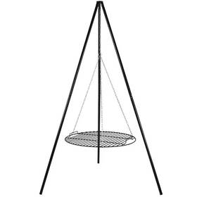 Sunnydaze 313030741769 22 Inch Tripod Outdoor Grilling Set With Cooking Grate