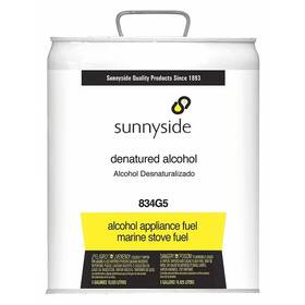 Sunnyside 076542000945 Denatured Alcohol Fuel 1 Gal Can Liquid Solvent Cleaner Water White