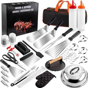 Supernal 711181020946 46pcs Blackstone Griddle Accessories Upgraded Barbecue Presses Flat Top