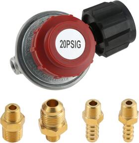 Type1 Surieen 705353409585 0-20 Psi Adjustable High Pressure Propane Regulator Valve Kit Qcc1/type1 Regula