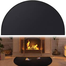 Gt-904 Svepndic Fireplace Hearth Mat 46x26in Half Round Fire Resistant Fireproof Floor Protector