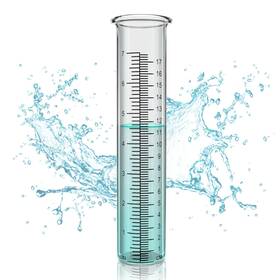 Sycozupy 741532727514 7 Inch Capacity Rain Gauge Replacement Tube Glass Guage Cylinder For Yard &g
