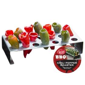Tablecraft 727875106391 Stainless Steel Chili Pepper Roaster Grill Rack Great For Outdoor Barbecues