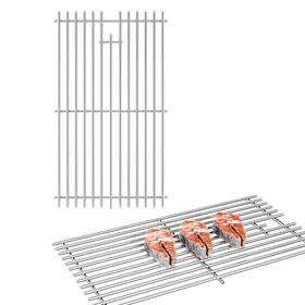 Taiheis-kw-13 Taiheis 17.5 Inch D X 20.5 W Grill Grates Replacement For Spirit S - 220 2013-2017 Silver