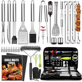 Bbq-34 Taimasi 34pcs Grill Accessories Grilling Gifts For Men 16 Inches Heavy Duty Bbq Acce