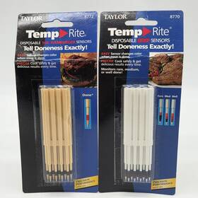 8772 Taylor 8770 Temp Rite Disposable Hamburger Sensors And Tell Doneness Exactly Nos