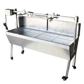 Techtongda 198462417235 46 Inch Stainless Steel Roaster 110v Bbq Barbecue Meat Outdoor Grill Set Charcoal