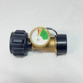 241196 Techtongda 1 Pc Propane Gas Tank Brass Adapter Gauge Grill Bbq With Indicator Pressure Gage
