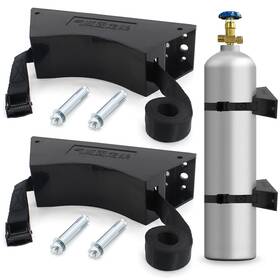 Tecwap 768443765640 2pcs Propane Tank Holder Gas Cylinder Wall Mounted Bracket Abs