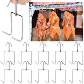 Yit-teenyyou-4475 Teenyyou 10 Pcs Meat Hooks Stainless Steel Smoker Hangers Roast Duck Grill 5 X