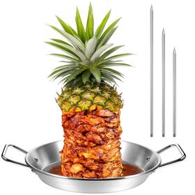 Ew-tessco-1778 Tessco For You 2 Sets 10 Inch Vertical Skewer Al Pastor Stainless Steel