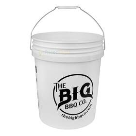 The Big Bbq Co. 684659150790 Company 5 Gallon Plastic Storage Bucket 12-inch Diameter With Handle