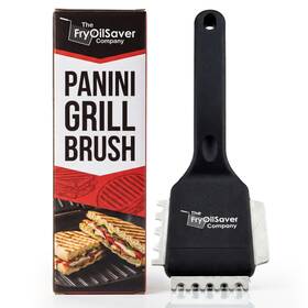 90052 The Fryoilsaver Company Panini Grill Brush Cleaner - Commercial Bbq Electric Press Scraper Heavy D